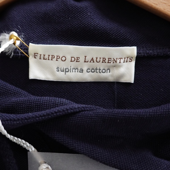 NWT Filippo De Laurentiis 100% Cotton Men Dark Blue Sweatshirt/Hoodie US L/EU 52 - Picture 6 of 7